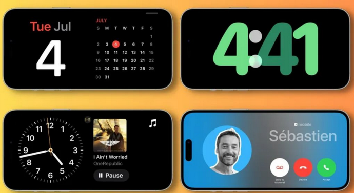 石首苹果手机维修分享iOS17横屏充电待机显示有什么好处 