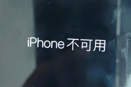 石首苹果服务网点分享锁屏界面显示“iPhone 不可用”如何解决 